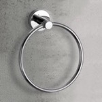 Gedy 5070-13 Modern Round Chrome Towel Ring